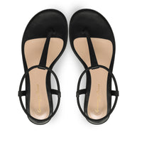Sandales Jaey en cuir lisse - Noir