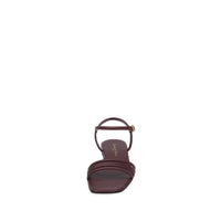 Sandales Lena en cuir lisse - Rouge