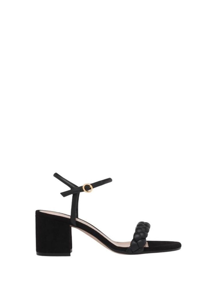 Sandales Cruz 60 en cuir lisse - Noir