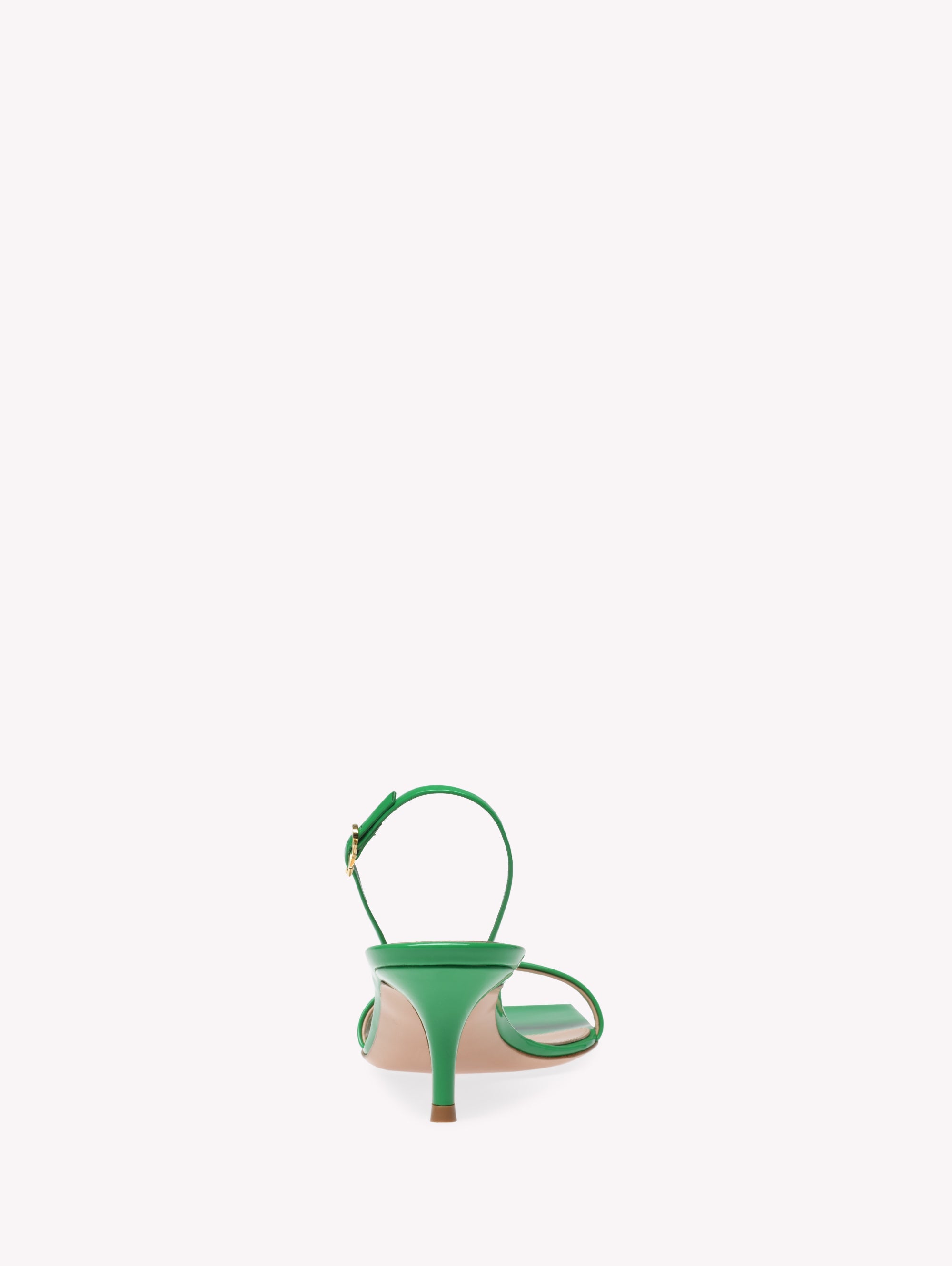 Sandales Ribbon Kitten 55 en cuir verni - Vert