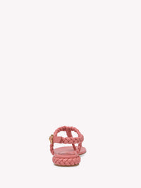 Sandales Ravello en cuir lisse - Rose