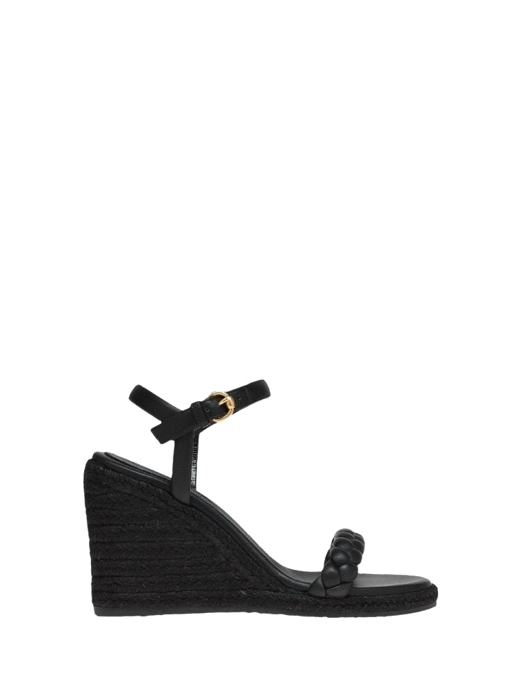 Espadrilles Cruz 85 en cuir lisse - Noir
