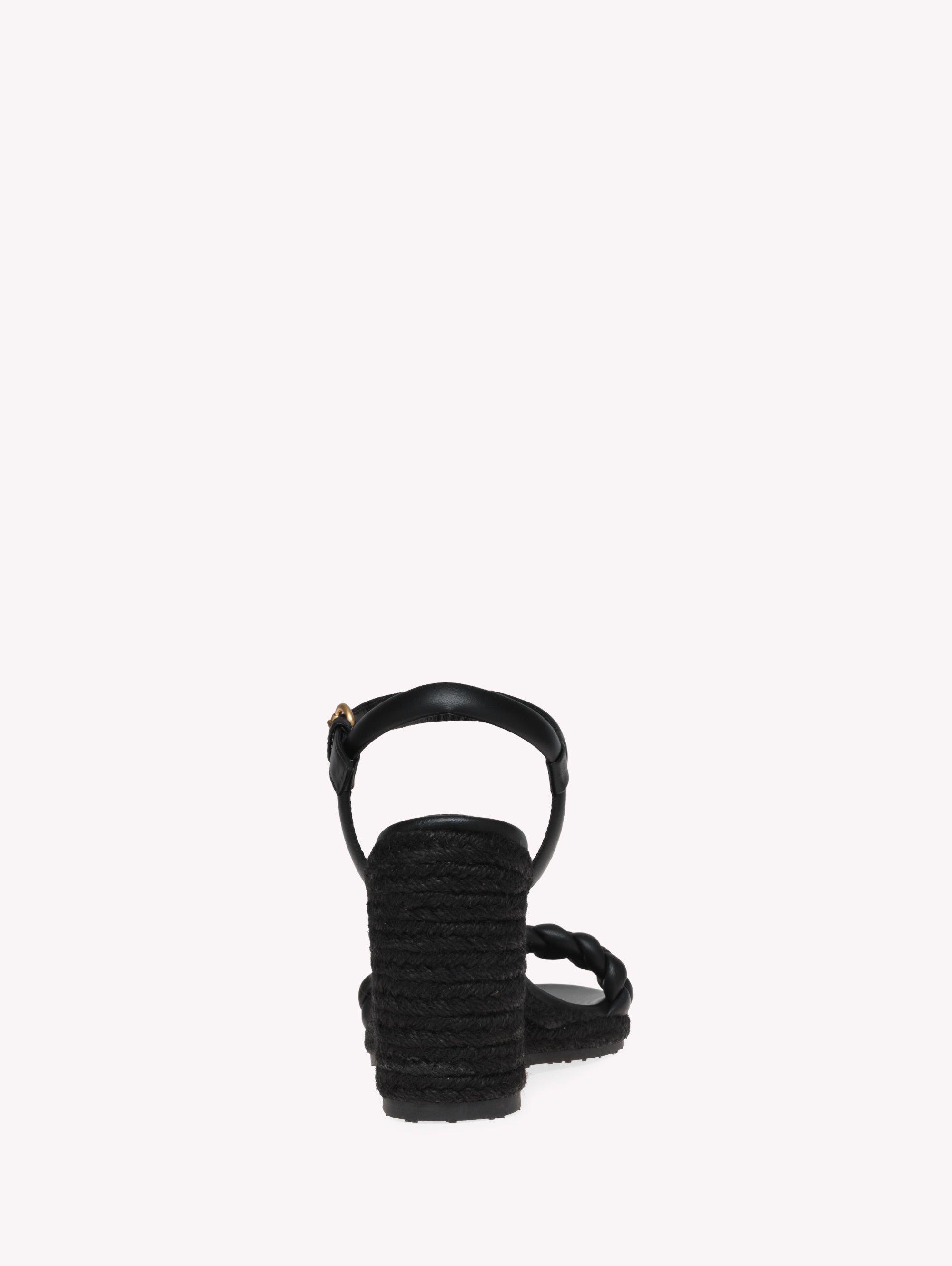 Espadrilles Cruz 85 en cuir lisse - Noir