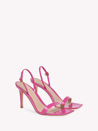 Sandales Ribbon Stiletto 85 en cuir lisse - Rose