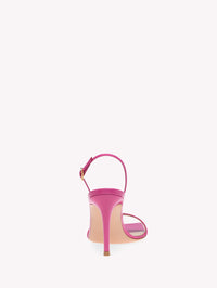 Sandales Ribbon Stiletto 85 en cuir lisse - Rose