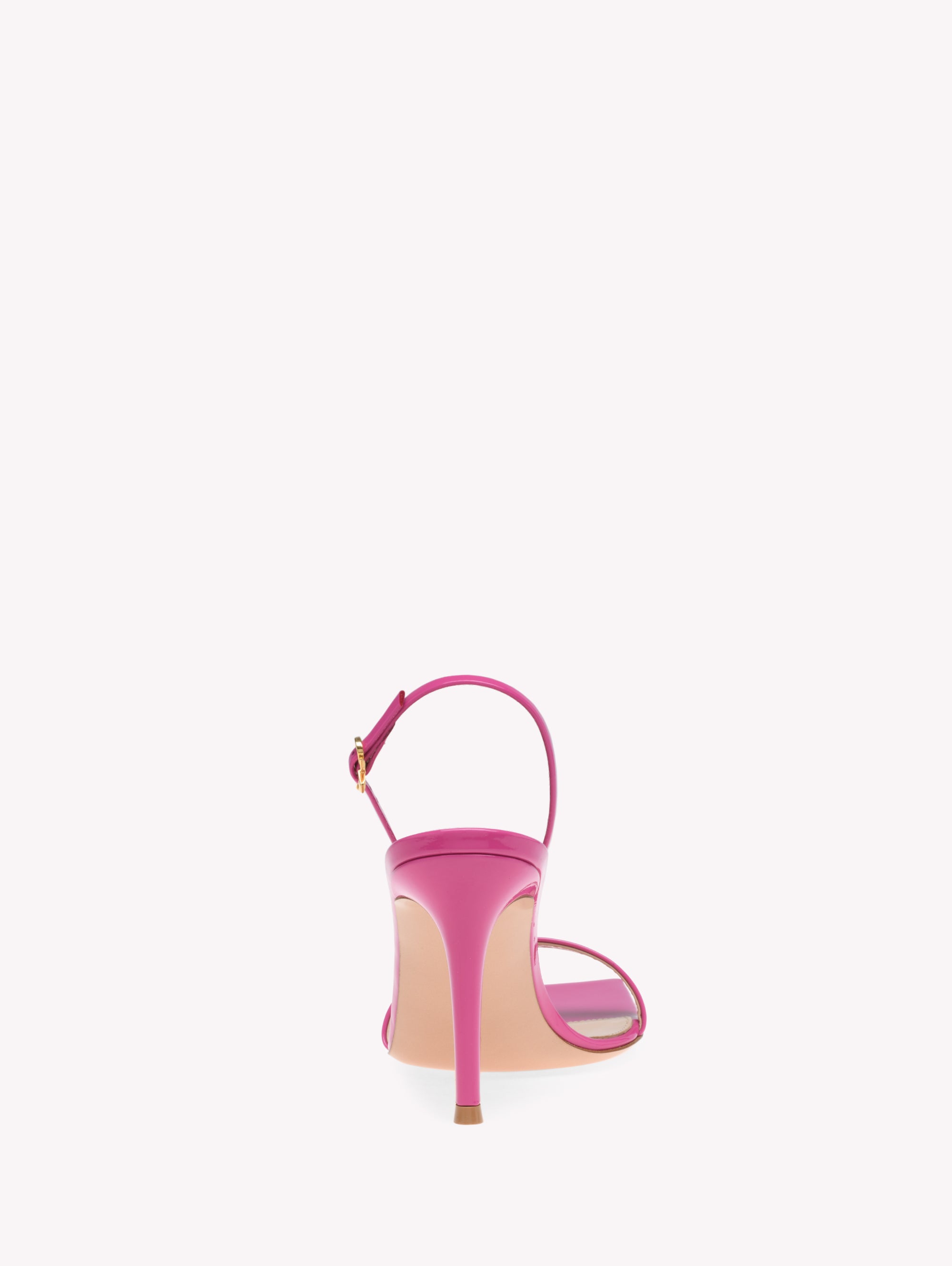 Sandales Ribbon Stiletto 85 en cuir lisse - Rose