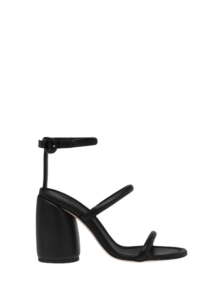 Sandales Adrie 95 en cuir lisse - Noir