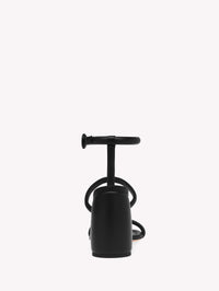 Sandales Adrie 95 en cuir lisse - Noir