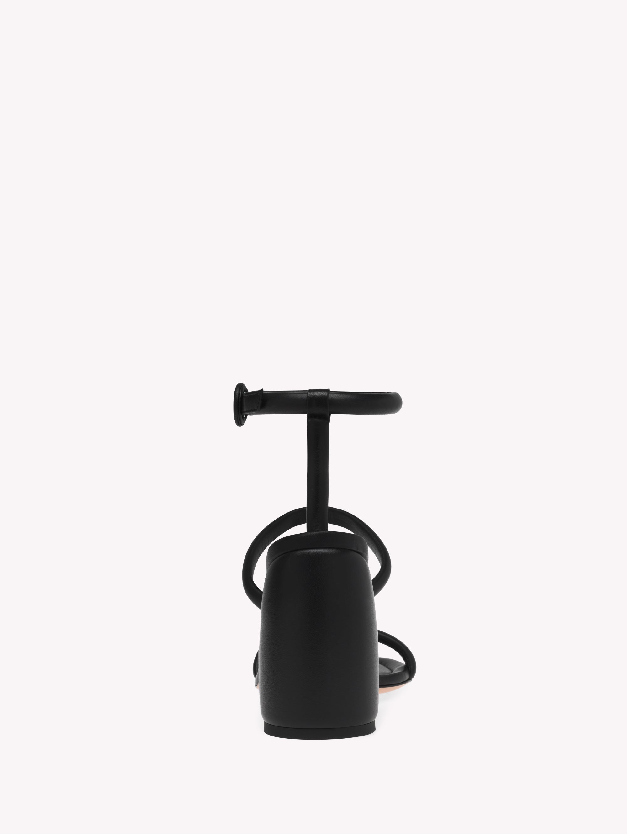 Sandales Adrie 95 en cuir lisse - Noir