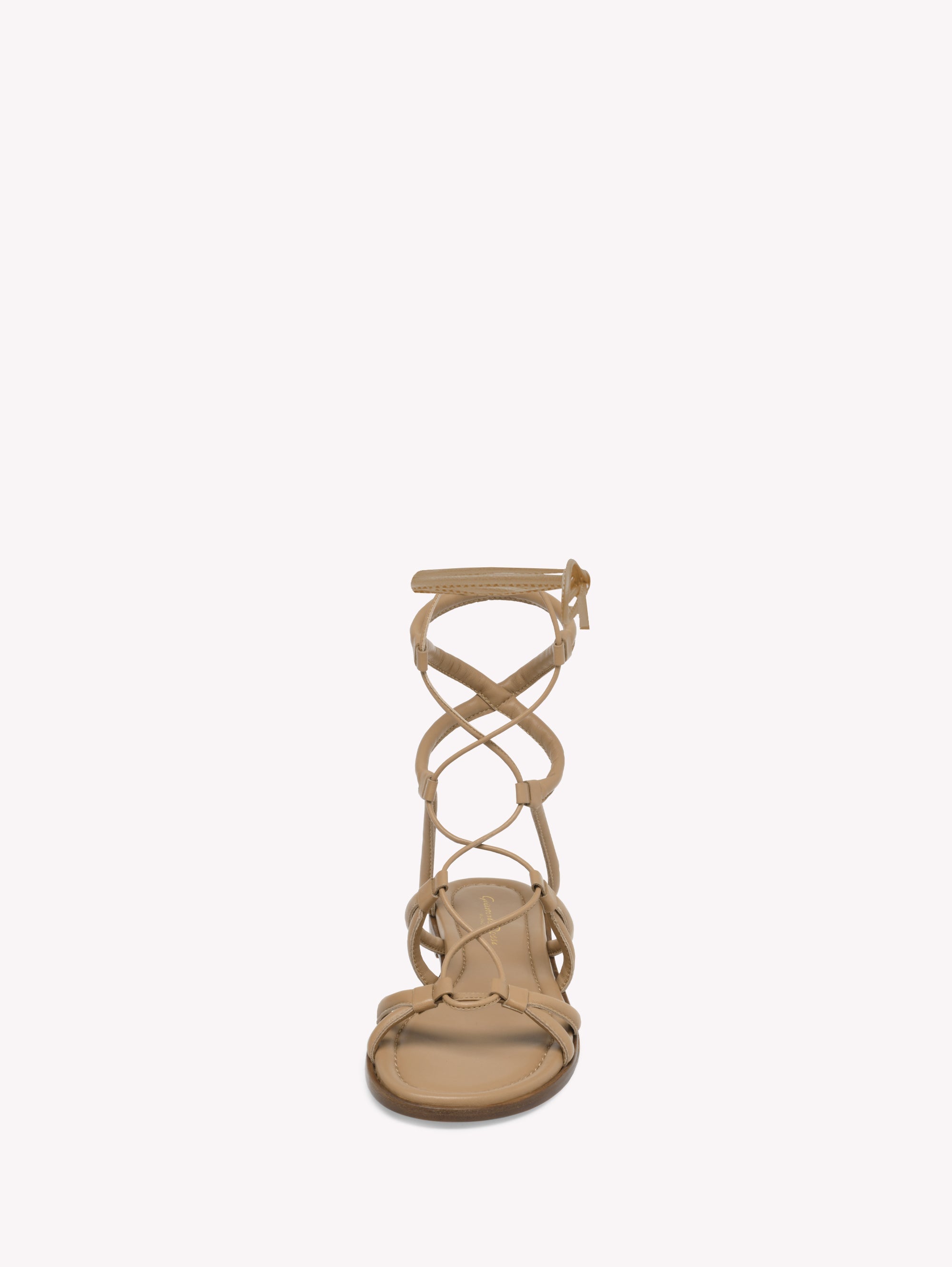 Sandales Vesta en cuir lisse - Brun
