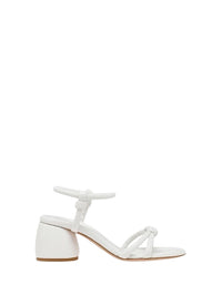 Sandales Cassis 60 en cuir lisse - Blanc