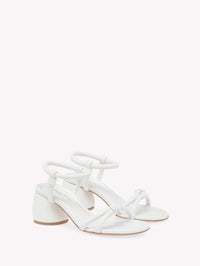 Sandales Cassis 60 en cuir lisse - Blanc