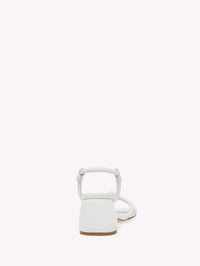 Sandales Cassis 60 en cuir lisse - Blanc