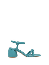 Sandales Cassis 60 en cuir lisse - Bleu