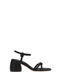 Sandales Cassis 60 en cuir lisse - Noir