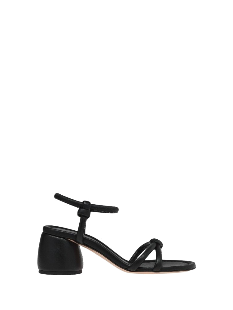 Sandales Cassis 60 en cuir lisse - Noir