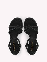 Sandales Cassis 60 en cuir lisse - Noir