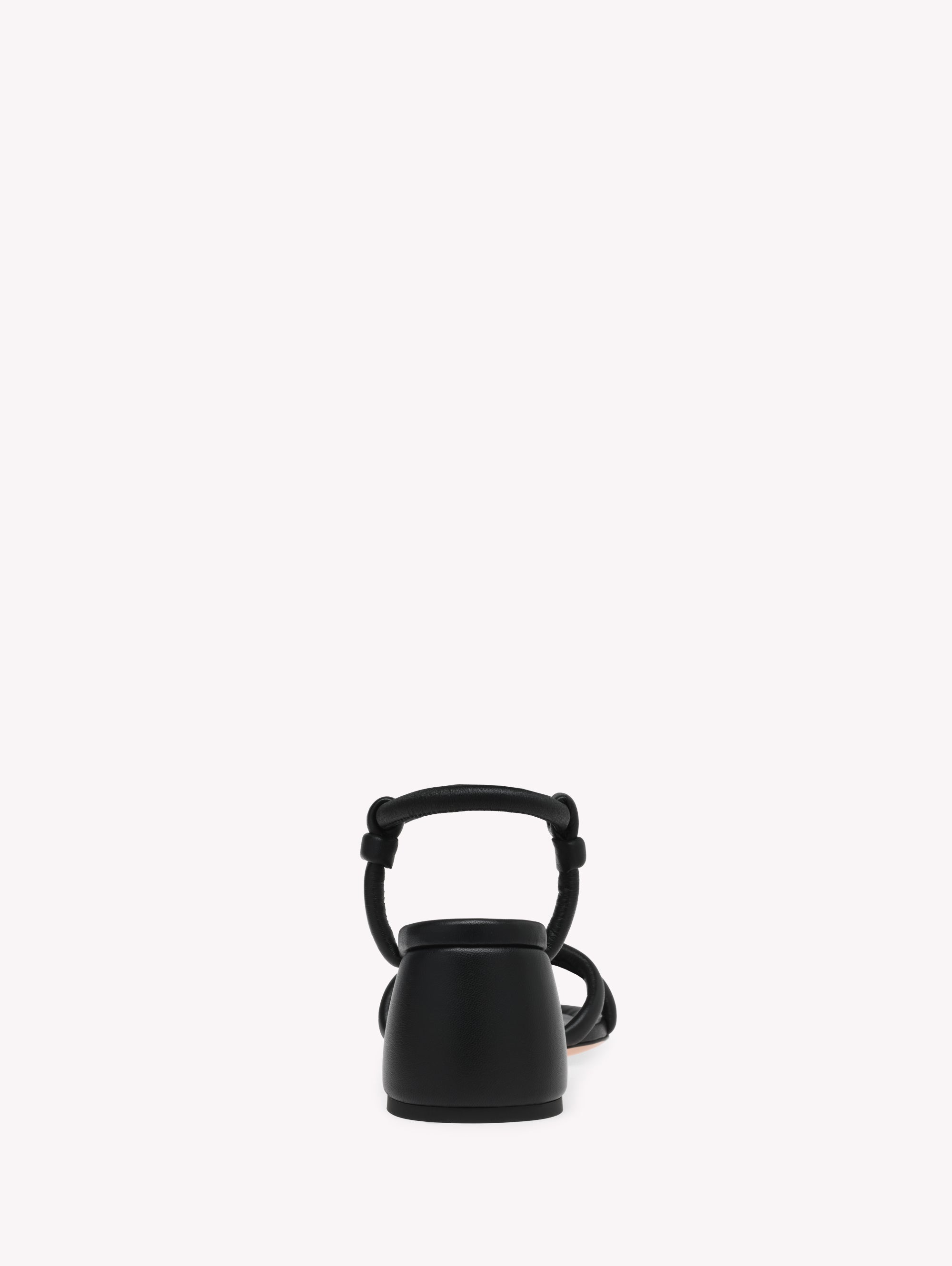 Sandales Cassis 60 en cuir lisse - Noir