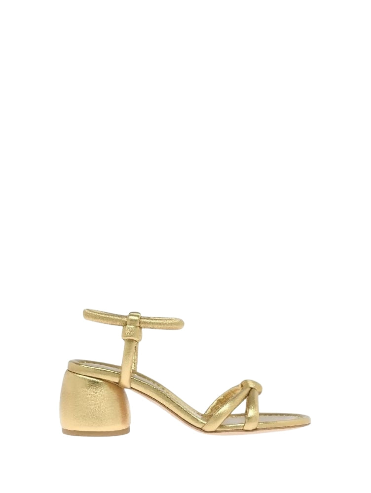 Sandales Cassis 60 en cuir lisse - Or