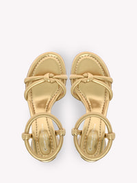 Sandales Cassis 60 en cuir lisse - Or