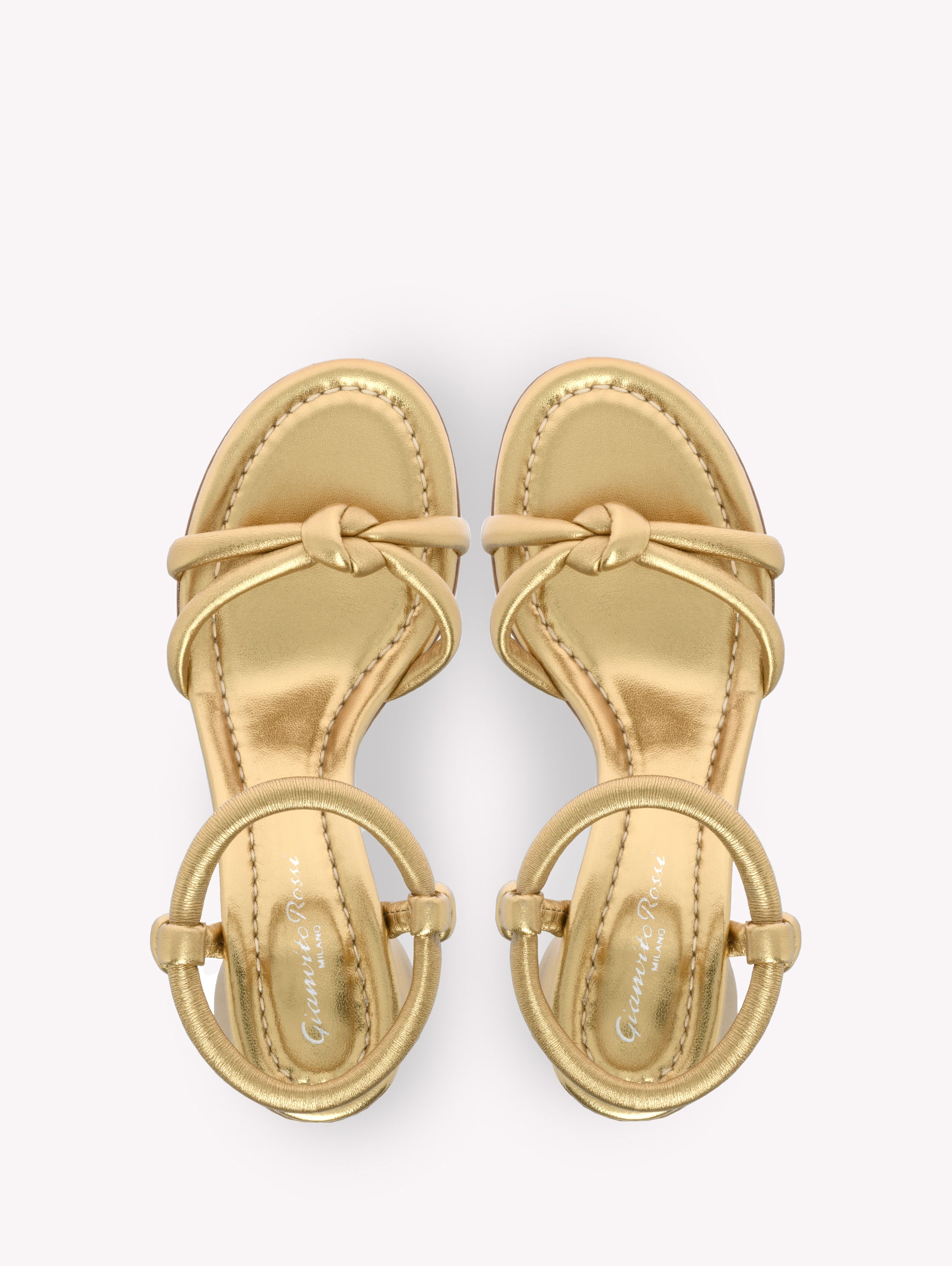 Sandales Cassis 60 en cuir lisse - Or