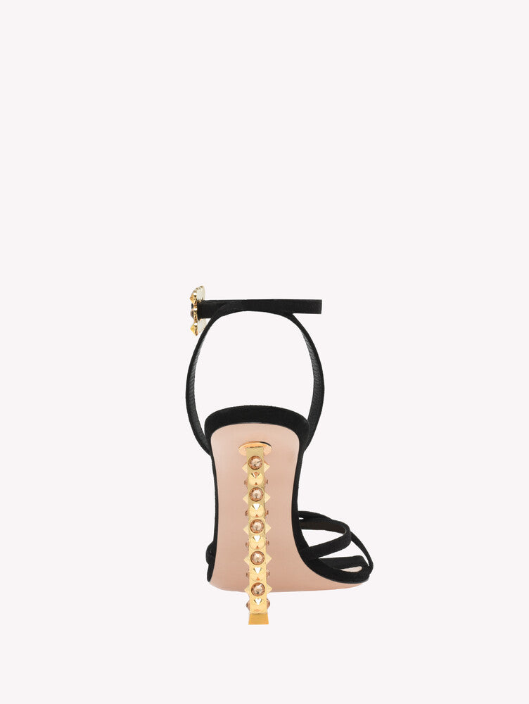 Sandales Wonder 105 en daim - Noir