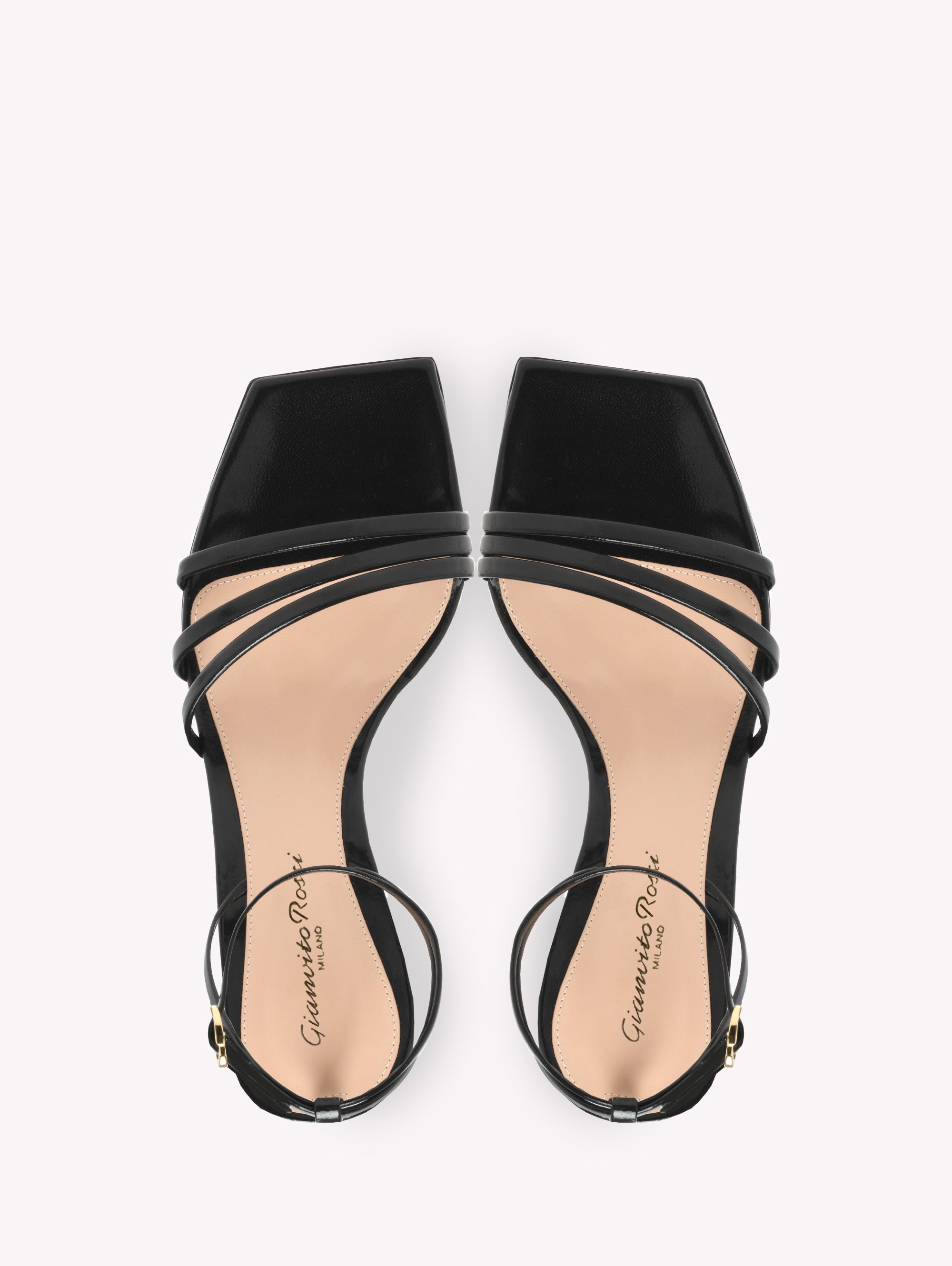 Sandales Brielle 55 en cuir lisse - Noir