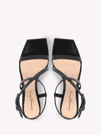 Sandales Lindsay 55 en cuir lisse - Noir
