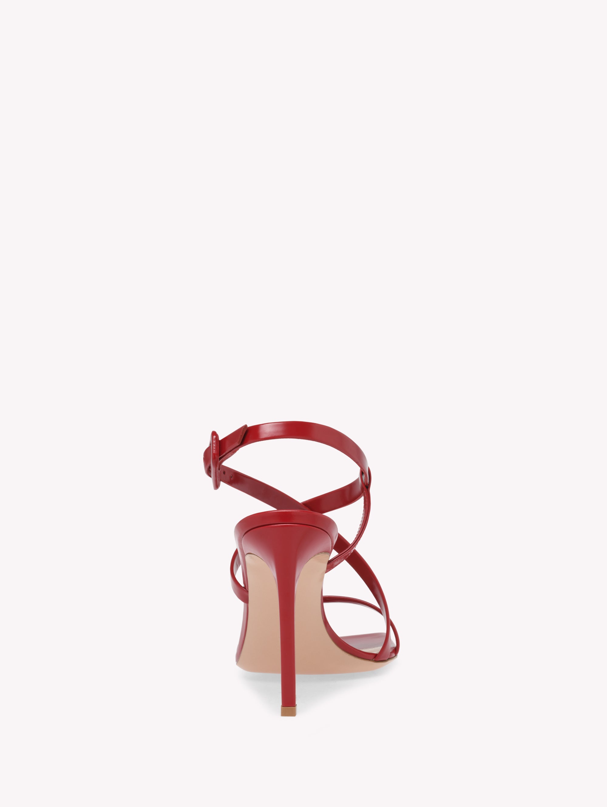 Sandales Lindsay 95 en cuir lisse - Rouge