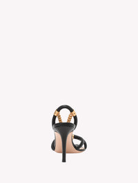 Sandales Minerva 85 en cuir lisse - Noir