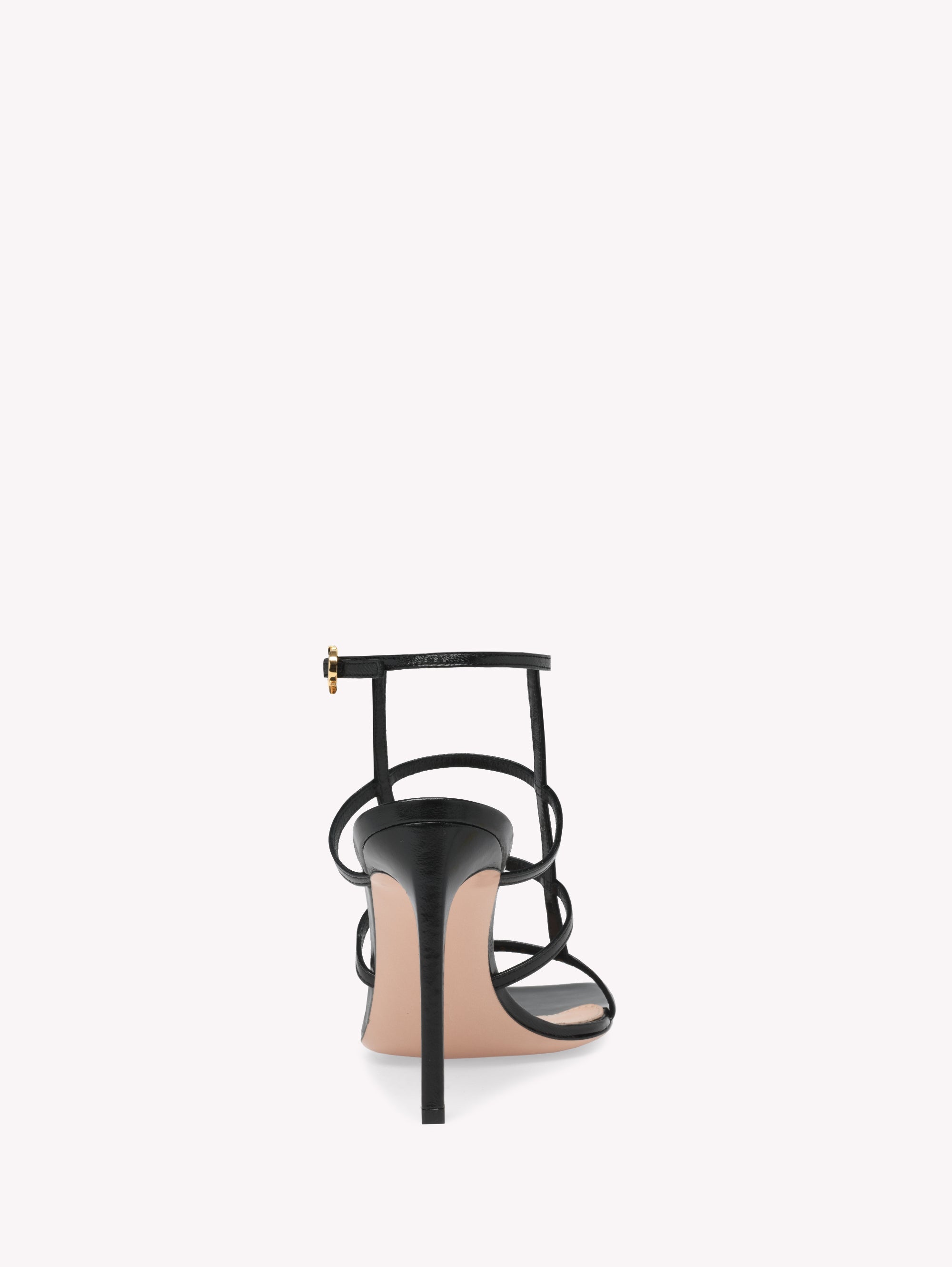 Sandales Mondry 95 en cuir lisse - Noir