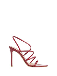 Sandales Ettie 105 en cuir lisse - Rouge