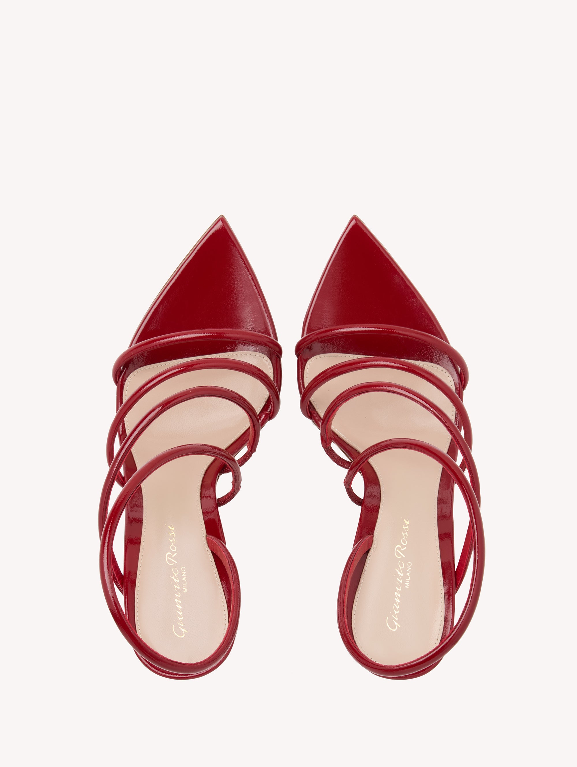 Sandales Ettie 105 en cuir lisse - Rouge