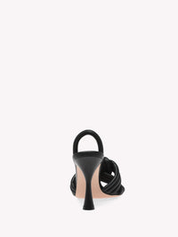 Sandales Ottavia 95 en cuir lisse - Noir