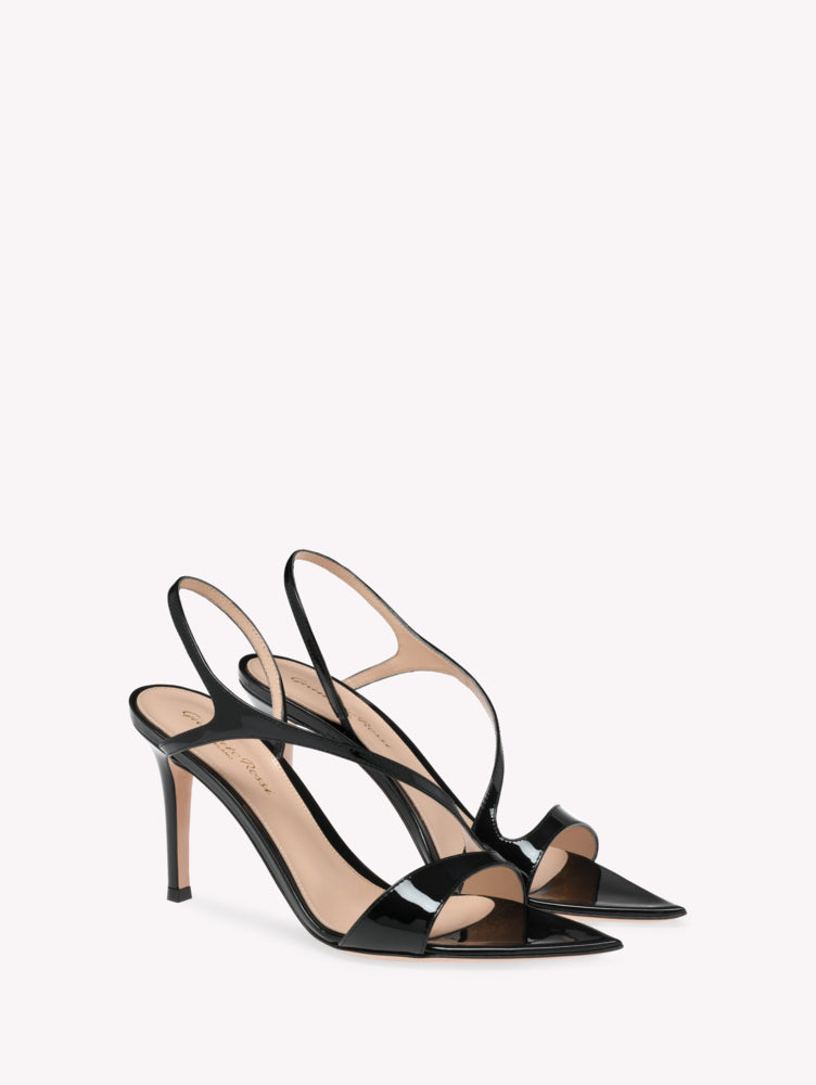Sandales Mayfair 85 en cuir lisse - Noir