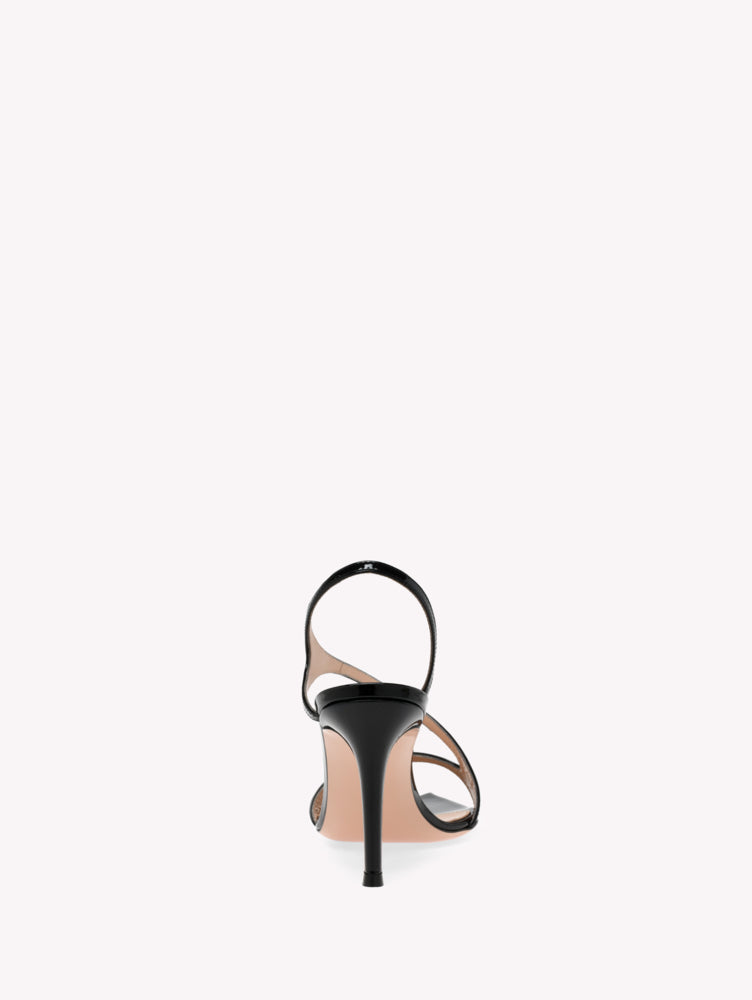 Sandales Mayfair 85 en cuir lisse - Noir