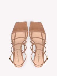 Sandales Mondry 55 en cuir lisse - Rose