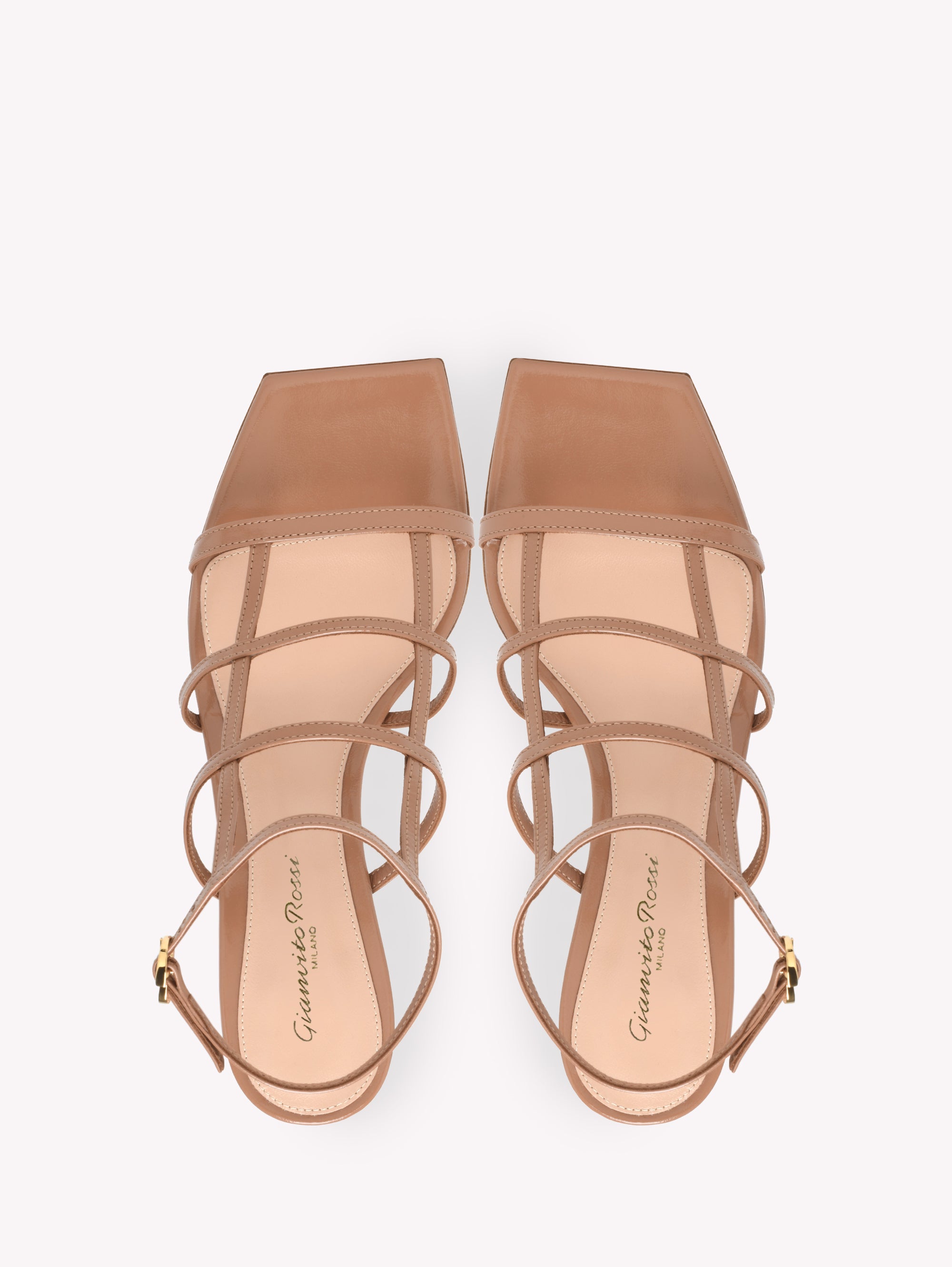 Sandales Mondry 55 en cuir lisse - Rose