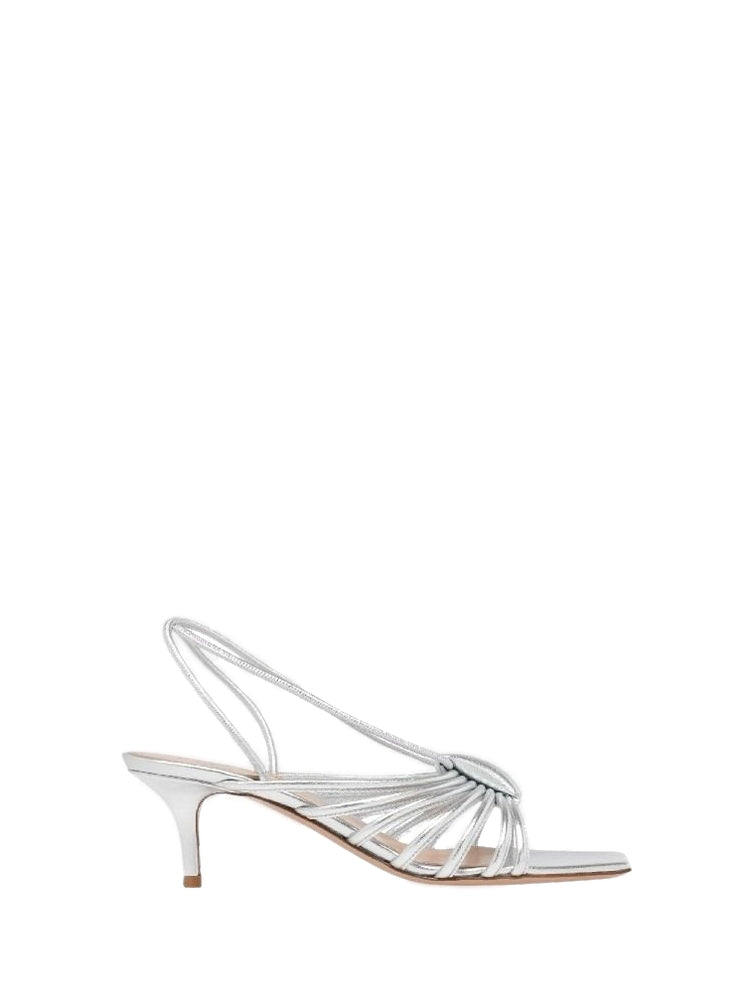 Sandales Helen 55 en cuir lisse - Argent