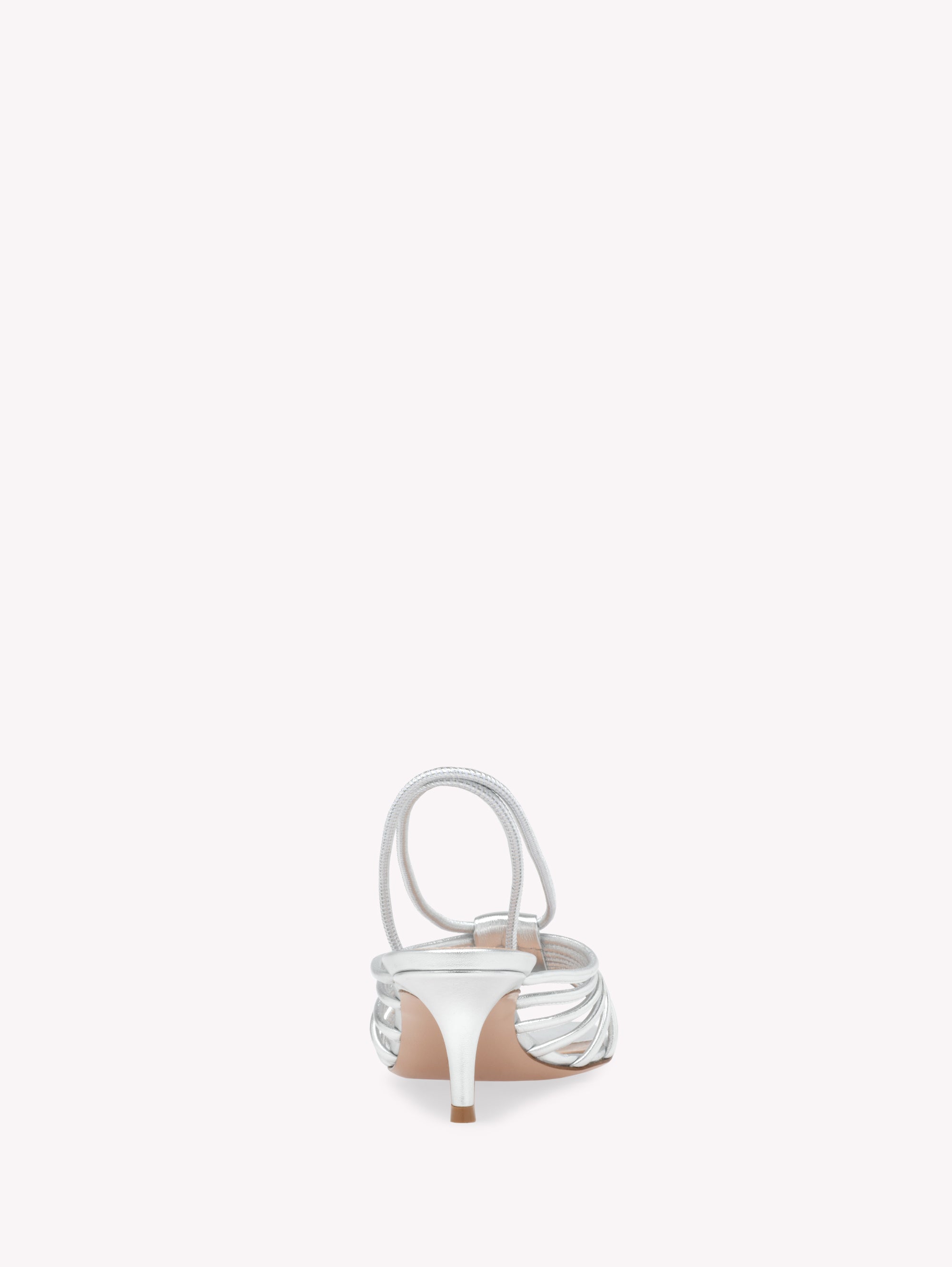 Sandales Helen 55 en cuir lisse - Argent