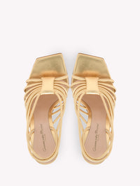 Sandales Helen 105 en cuir lisse - Or