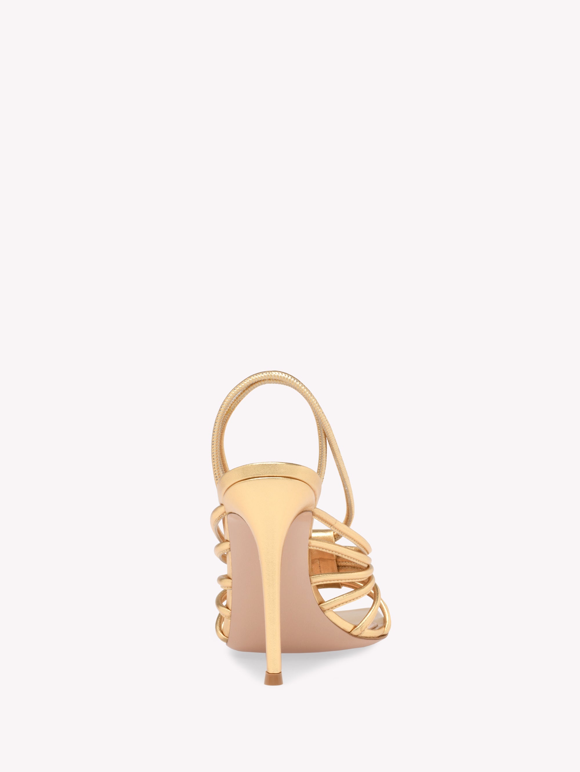Sandales Helen 105 en cuir lisse - Or