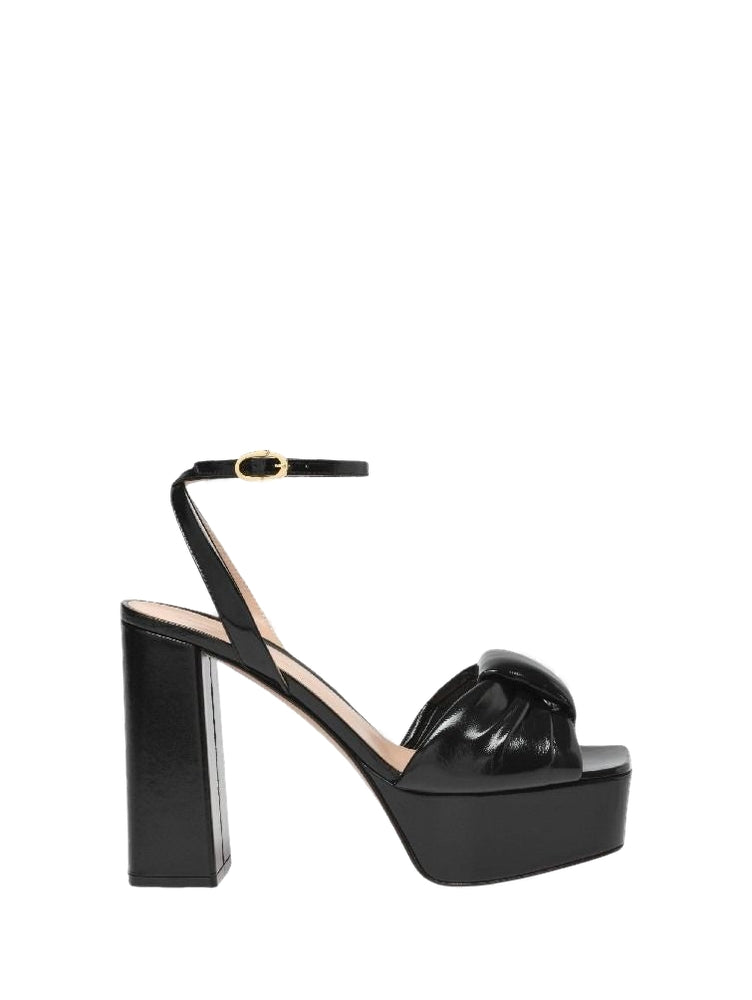Paradì 120 sandals in smooth leather - Black