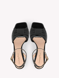 Paradì 120 sandals in smooth leather - Black