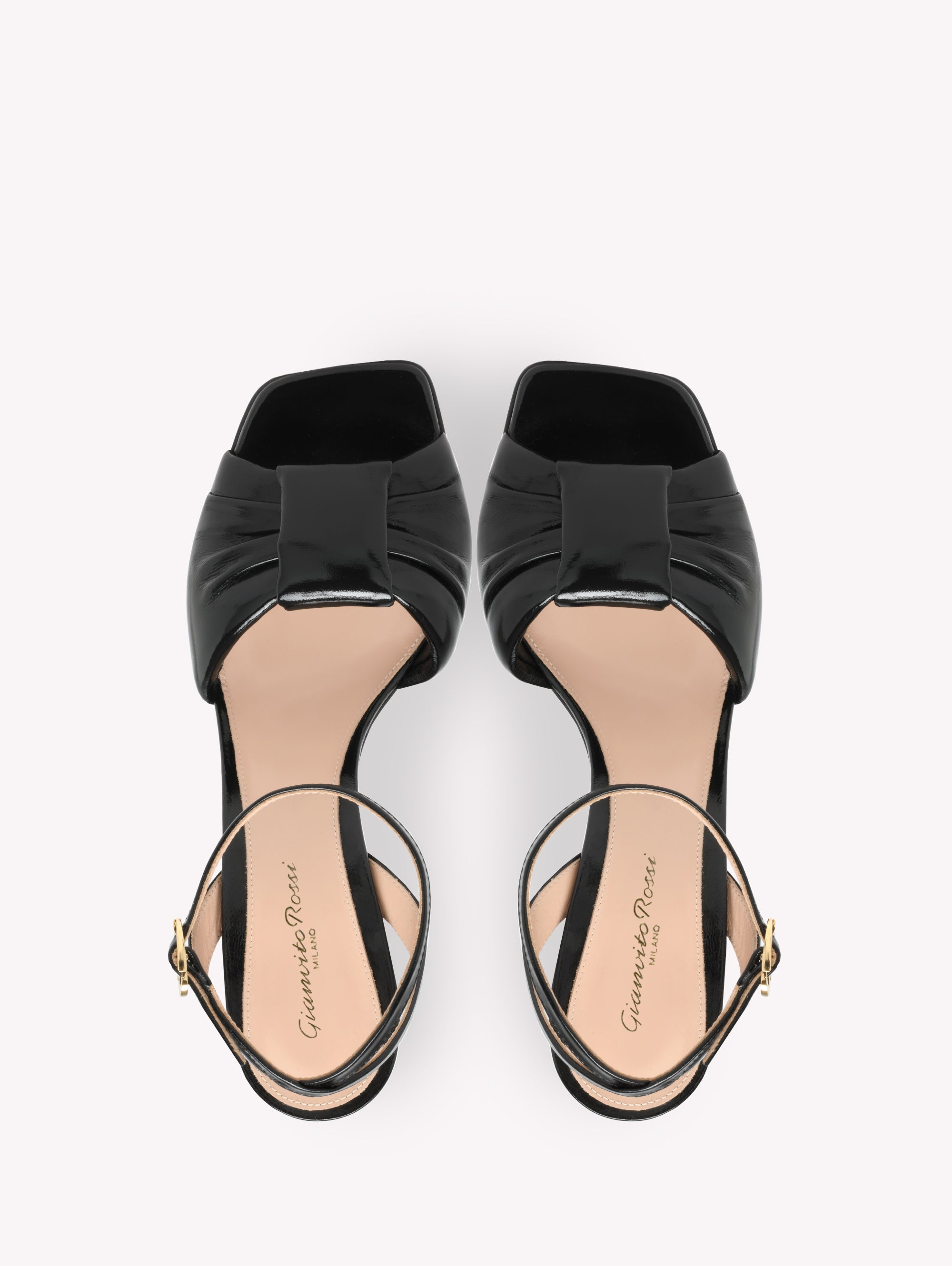 Paradì 120 sandals in smooth leather - Black