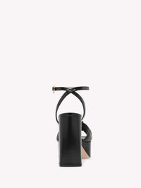 Paradì 120 sandals in smooth leather - Black