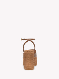 Sandales Thalia 105 en cuir lisse - Marron