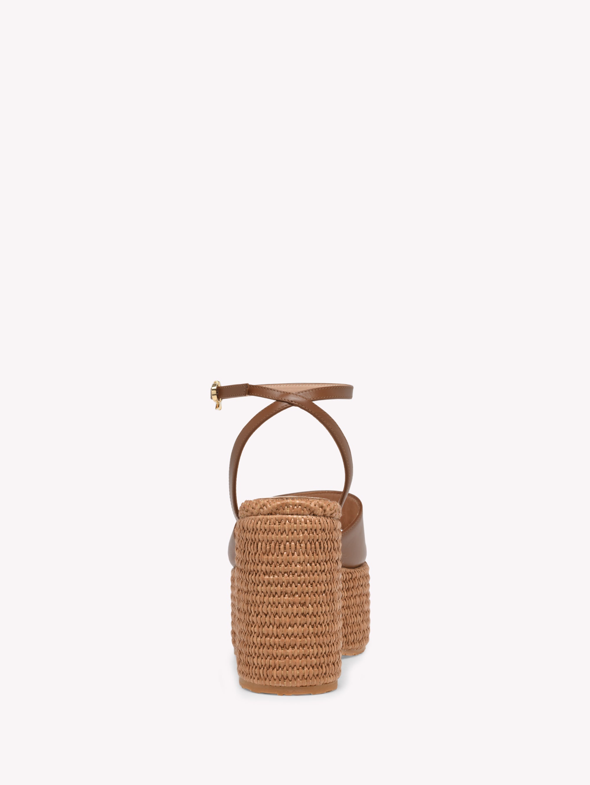 Sandales Thalia 105 en cuir lisse - Marron
