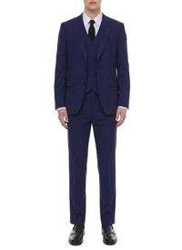 Wool twill suit waistcoat - Carbone
