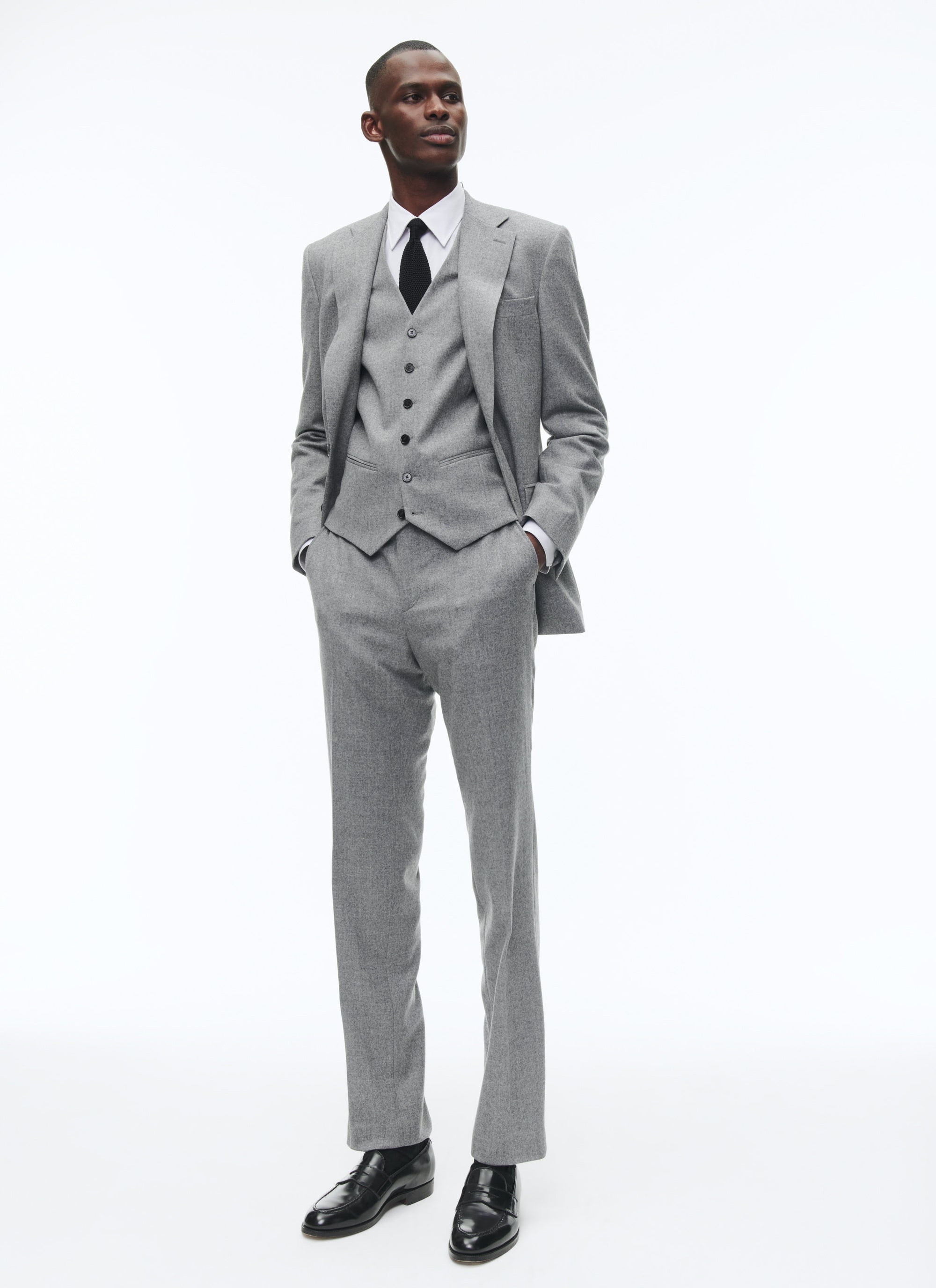 Gris Moyen Gilet - Gris Moyen